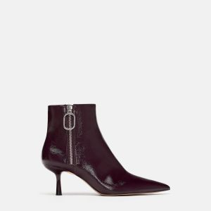 Wide Heeled Ankle Boot
