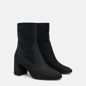 Heeled Black Boot